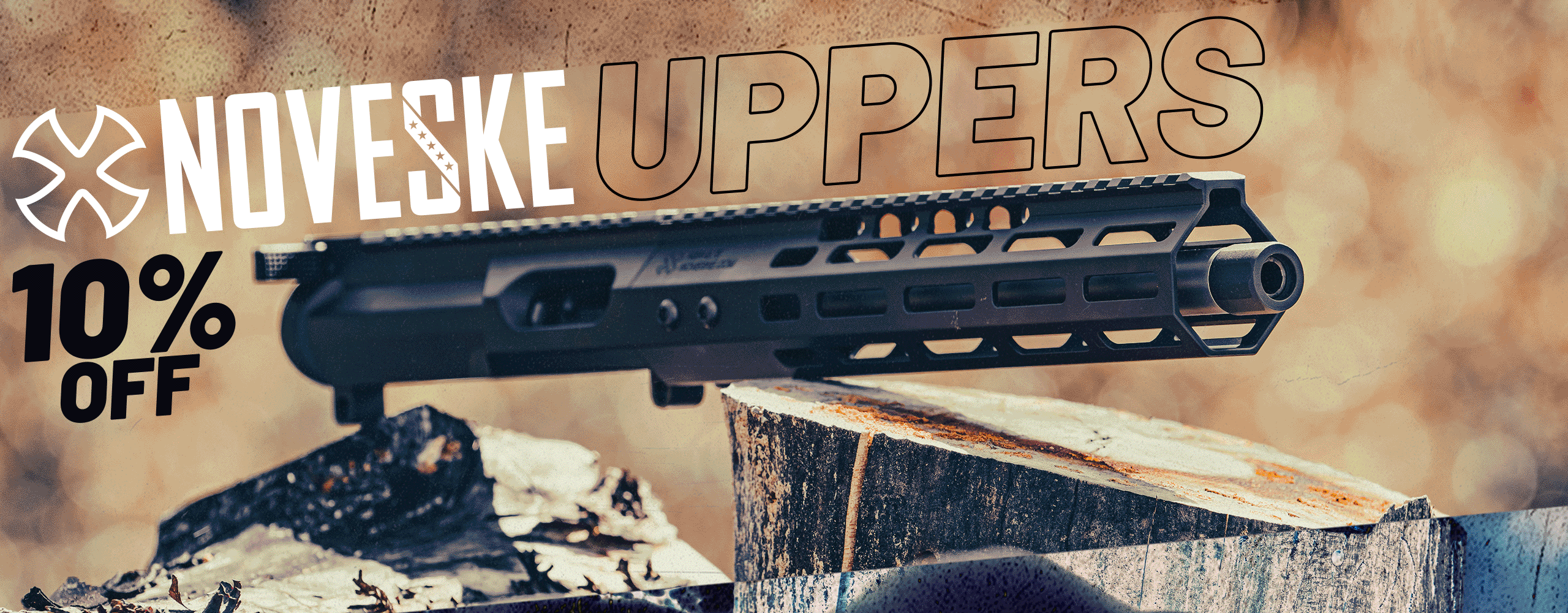 NOVESKE RIFLEWORKS UPPERS 10% OFF SALE BANNER