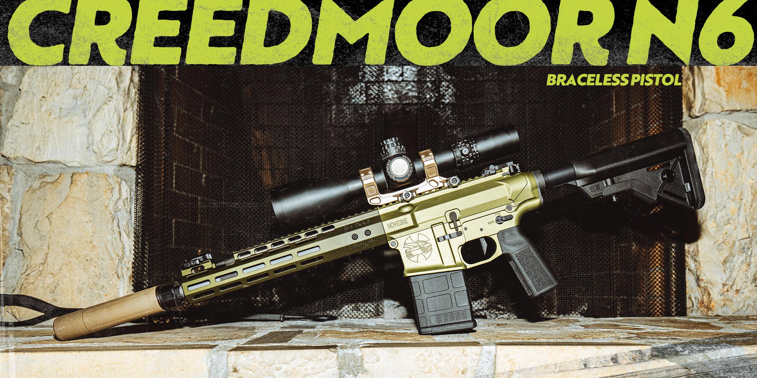 NOVESKE 12.5” NODEF 6.5 CREEDMOOR N6 BRACELESS PISTOL