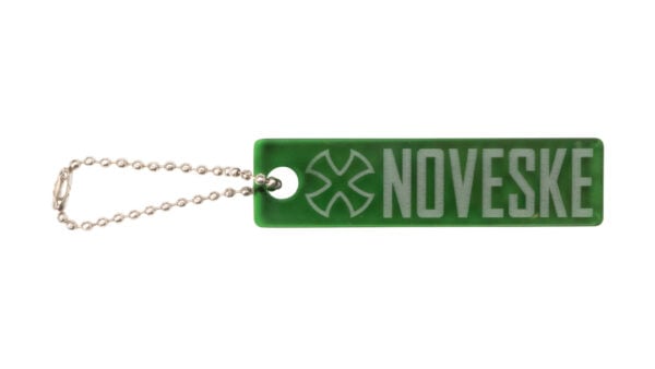 NOVESKE RIFLEWORKS GREEN ACRYLIC KEYCHAIN